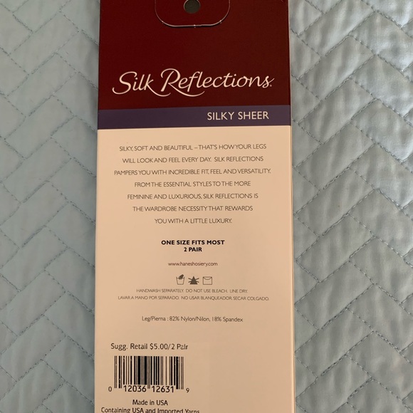 Hanes Silk Reflections Kneehighs - Picture 3 of 4